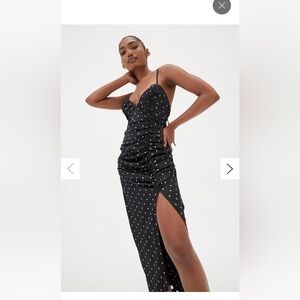 For Love And Lemons Carissa Polka Dot Midi Dress XS